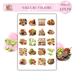 Naklejki Foliowe Jedzenie 13x19, Madam