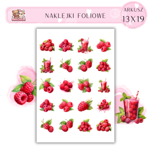Naklejki Foliowe Maliny 13x19, Madam