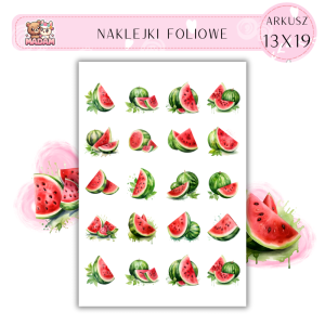 Naklejki Foliowe Arbuz 13x19, Madam