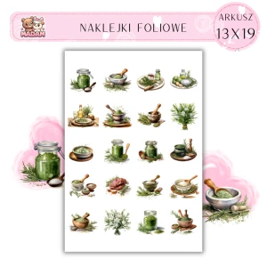 Naklejki Foliowe Zioła Rozmaryn 13x19, Madam