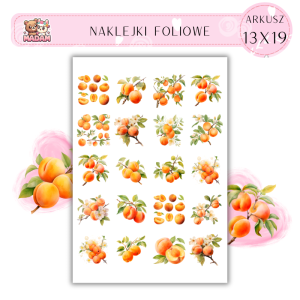 Naklejki Foliowe Morele 13x19, Madam