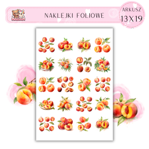 Naklejki Foliowe Brzoskwinia 13x19, Madam