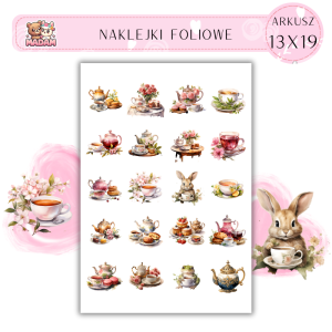 Naklejki Foliowe Herbata 13x19, Madam