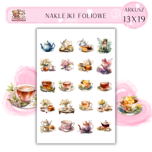 Naklejki Foliowe Herbata 13x19, Madam