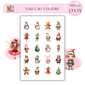 Naklejki Foliowe Boże Narodzenie 13x19, Madam