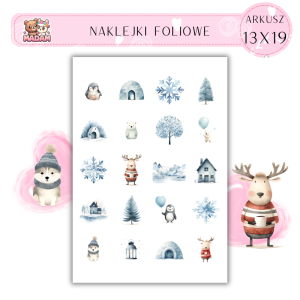 Naklejki Foliowe Zimowy Klimat 13x19, Madam