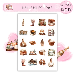 Naklejki Foliowe Zimowe SPA 13x19, Madam