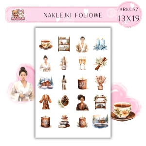 Naklejki Foliowe Zimowe SPA 13x19, Madam