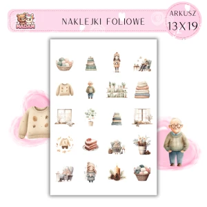 Naklejki Foliowe Zimowy Dom 13x19, Madam