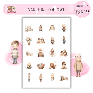 Naklejki Foliowe Zajęcia z Dziadkiem i Babcią 13x19, Madam