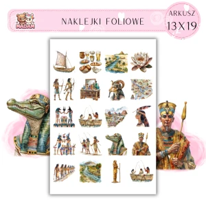 Naklejki Foliowe Starożytny Egipt 13x19, Madam