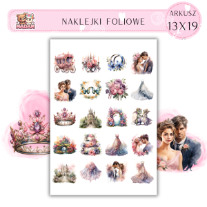 Naklejki Foliowe Ślub Wesele 11 13x19, Madam_