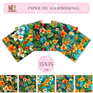 Papier do scrapbookingu Jungle 15x15, MaDam