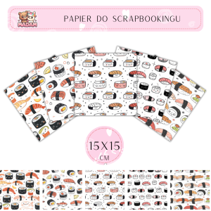 Papier do scrapbookingu Sushi 3 15x15, MaDam
