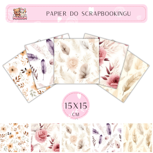 Papier do scrapbookingu Boho 2 15x15, MaDam