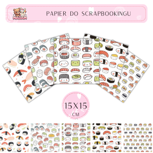 Papier do scrapbookingu Sushi 2 15x15, MaDam