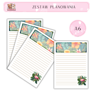 Zestaw Planowania Flaming Jungle A6, MaDam