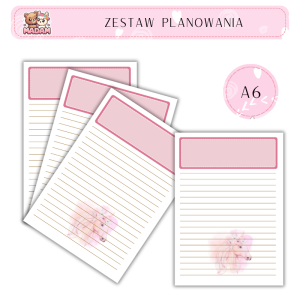 Zestaw Planowania Jednorożec A6, MaDam