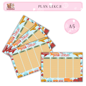 Plan Lekcji Pojazdy A5, MaDam