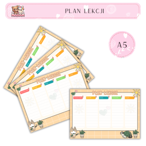 Plan Lekcji Kawaii A5, MaDam