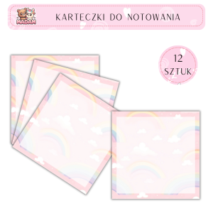 Karteczki do notowania 75x75 mm 12 sztuk, MaDam