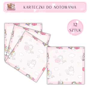 Karteczki do notowania 75x75 mm 12 sztuk, MaDam