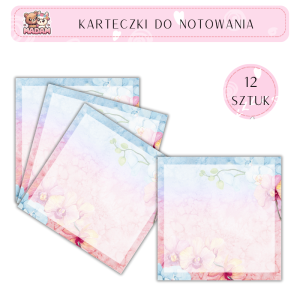 Karteczki do notowania 75x75 mm 12 sztuk, MaDam