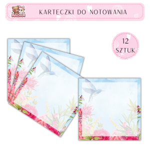 Karteczki do notowania 75x75 mm 12 sztuk, MaDam