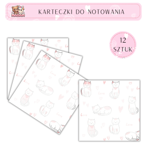 Karteczki do notowania 75x75 mm 12 sztuk, MaDam