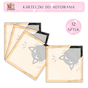 Karteczki do notowania 75x75 mm 12 sztuk, MaDam
