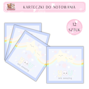Karteczki do notowania 75x75 mm 12 sztuk, MaDam