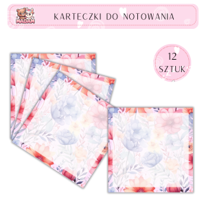 Karteczki do notowania 75x75 mm 12 sztuk, MaDam