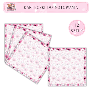 Karteczki do notowania 75x75 mm 12 sztuk, MaDam
