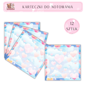 Karteczki do notowania 75x75 mm 12 sztuk, MaDam