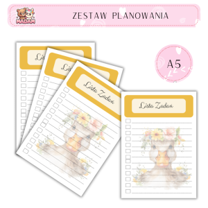 Zestaw Planowania Kaczka A5 Lista Zadań, MaDam