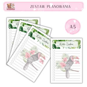 Zestaw Planowania Tropical A5 Lista Zadań, MaDam