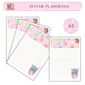 Zestaw Planowania Lody A5, MaDam