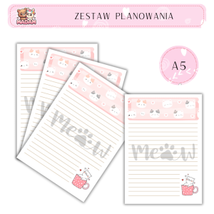 Zestaw Planowania Meow A5, MaDam