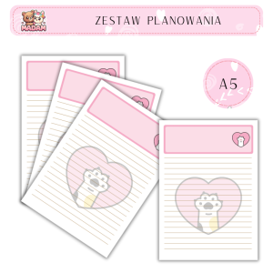 Zestaw Planowania Kocia Łapa A5, MaDam