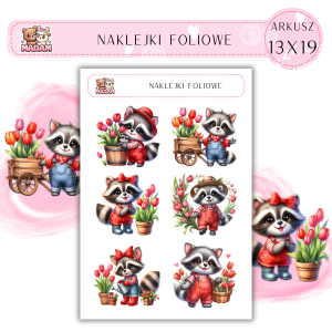 Naklejki foliowe Szop 6 sztuk na arkuszu, MaDam