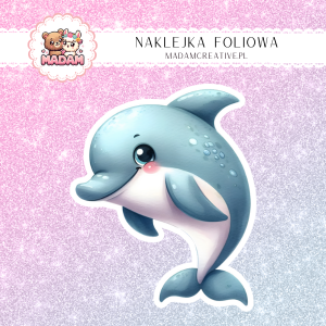 Naklejka foliowa pojedyncza, MaDam- Delfin Nico