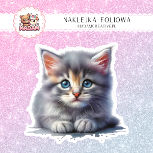 Naklejka foliowa pojedyncza, MaDam - Kot Nala