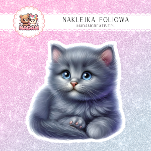 Naklejka foliowa pojedyncza, MaDam - Kot Felix