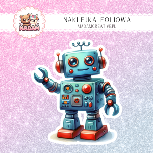 Naklejka foliowa pojedyncza, MaDam Robot Dori