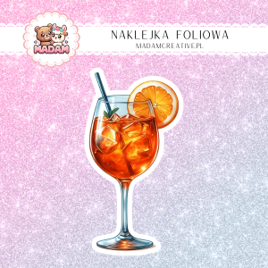 Naklejka foliowa pojedyncza, MaDam Drink Radosny Grejpfrut