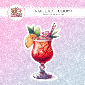 Naklejka foliowa pojedyncza, MaDam Drink Owocowy Zgiełk