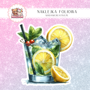 Naklejka foliowa pojedyncza, MaDam Drink Kwaśny Figiel