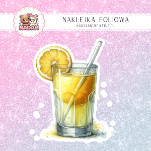Naklejka foliowa pojedyncza, MaDam Drink Cytrynowa Bomba