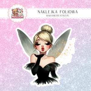 Naklejka foliowa pojedyncza, MaDam Wróżka Mirabella- Uważaj, bo zamienię Cię w żabę!