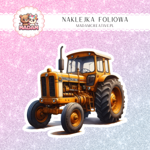 Naklejka foliowa pojedyncza, MaDam Traktor Mocarny